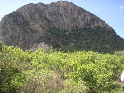 Figure 1. The northwestern slopes of Cerro Chalcatzingo. (Image Copyright: Arnaud F. Lambert)